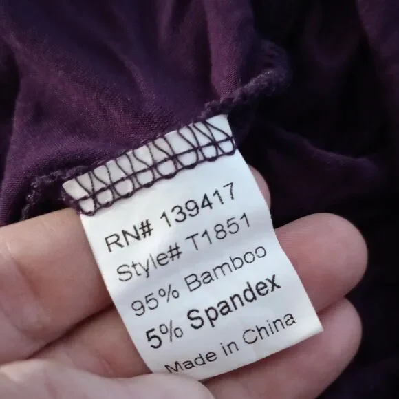 PIKO Plum Purple Oversized Long Sleeve Top sz S Small Womens - Picture 4 of 4